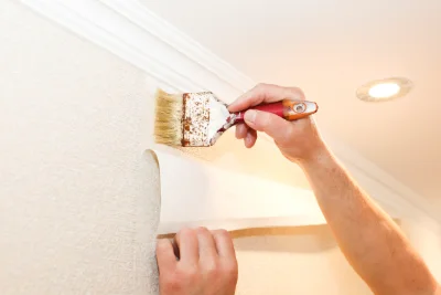 Pose de papier peint à Cour-sur-Loire — revêtements muraux et toiles de verre